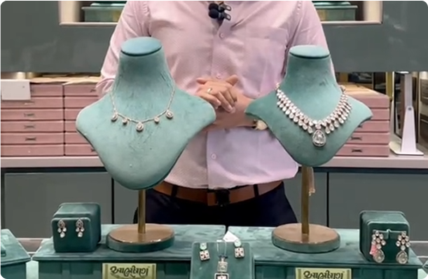 Diamond jewelry video presentation